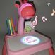 Детский стол проектор для рисования с подсветкой Projector Painting 24 детали Розовый Жираф