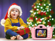 блакитний Дитячий цифровий фотоапарат Smart Kids Kitty з 2" екраном 20Мп у силіконовому чохлі "Кішечка" із вбудованими іграми, Блакитний