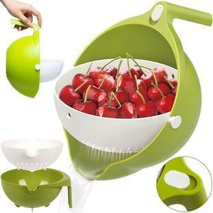 Універсальна миска &ndash; дуршлаг Mesh Strainer Drain Basket ∙ Господарський силіконовий кошик зі зливом 2в1