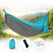 Гамак Travel hammock туристичний / Гамак-гойдалка підвісний нейлоновий Сіро-блакитний
