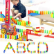 Конструктор игрушка-поезд домино, DOMINO Happy Truck sciries COLORS 60 деталей, Разноцветный