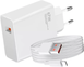 Адаптер USB з кабелем USB-TYPE C 67W / Комплект заряджання для телефону USB + Type-C