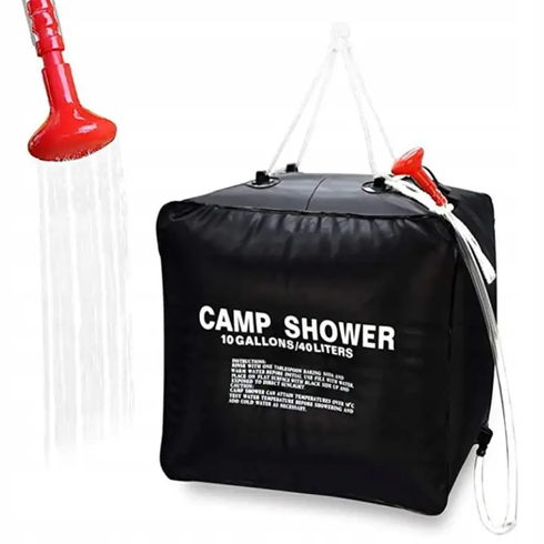 Походный переносной душ для кемпинга, туристов, дачников Camp Shower 40л, Черный
