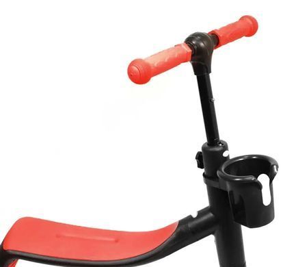 Самокат-велобіг scooter 3в1 з педалями червоний без упаковки