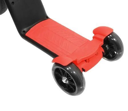 Самокат-велобіг scooter 3в1 з педалями червоний без упаковки