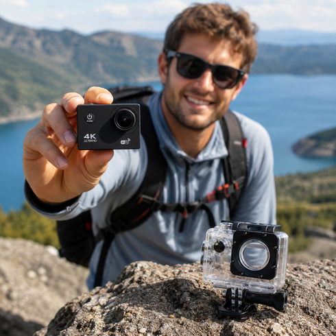 Спортивная водонепроницаемая камера Action Camera DVR SPORT S2 Wi-Fi Waterprof 4K