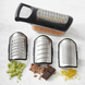 Набор Терок Soft Touch Container Grater Set Терки 4в1, Черный