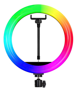 Кольцевая светодиодная лампа RGB 30 см с креплением для телефона, Разные цвета