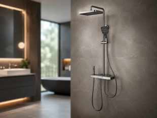 Душ/змішувач Faucet CR25-HT028 багатофункціональний метал / Душова система із змішувачем для ванної кімнати / Душова система з тропічним душем