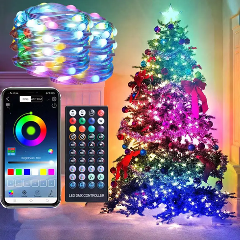 Гирлянда уличные огни 3M Smart Bluetooth App Control светодиодная LED