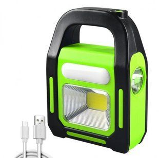 Светодиодный аккумуляторный фонарь на солнечной батарее Hurry Bolt HB-9707 , Черный