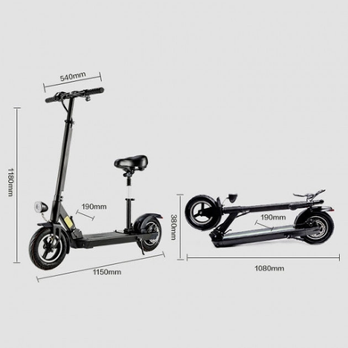Електросамокат Maraton Joyar X5S (500W/48v13AH, 45-55km), Черный