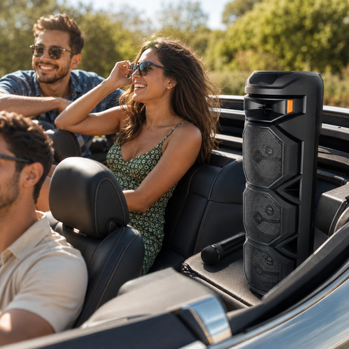 Колонка ZQS8301 Bluetooth 8дюймов / Колонка з бездротовим мікрофоном / Акустична система + пульт ДК