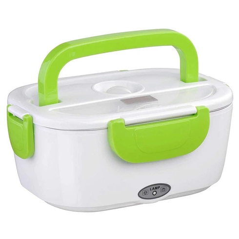 Ланчбокс з підігрівом їжі 220V, Electric lunch box, ланч-бокс Зелений