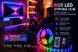 Гнучка світлодіодна стрічка RGB USB 15м / Стрічка на USB на монітор, меблі + пульт / LED стрічка від павербанку