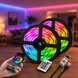 Гнучка світлодіодна стрічка RGB USB 15м / Стрічка на USB на монітор, меблі + пульт / LED стрічка від павербанку