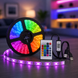 Гнучка світлодіодна стрічка RGB USB 15м / Стрічка на USB на монітор, меблі + пульт / LED стрічка від павербанку