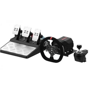 Руль игровой 3 педали PXN V10 Gaming Racing PC/PS3/PS4/XO/SWITCH Профессиональный игровой руль (270&deg;/900&deg;)