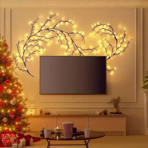 Гирлянда 1,5 м 144 LED, USB, 8 режимов, теплый свет