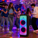 Портативна акустика ZXX-5590 100Вт / Bluetooth Колонка 88х32х32см / Акумуляторна, акустична система / Караока колонка з підсвічуванням + 2 мікрофони