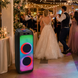 Портативна акустика ZXX-5590 100Вт / Bluetooth Колонка 88х32х32см / Акумуляторна, акустична система / Караока колонка з підсвічуванням + 2 мікрофони