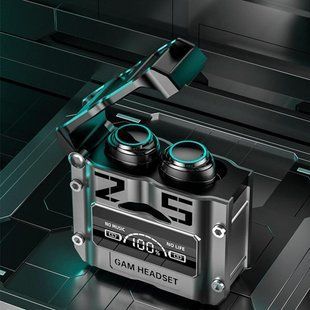 Беспроводные наушники Bluetooth M 25 механические армированные двойного режима игровые, Черный