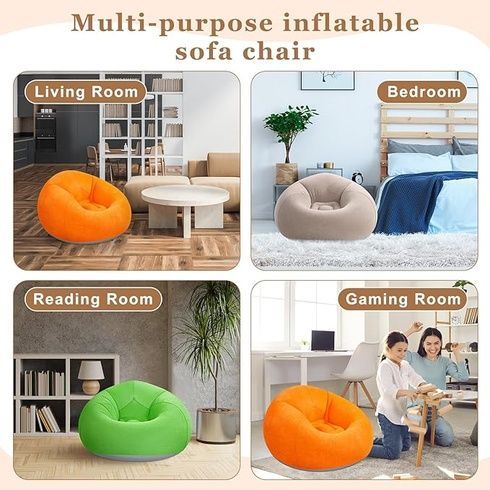 Надувное кресло-пуф Inflatable Sofa / Надувное кресло-мешок 110&times;110&times;85 см