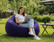Надувное кресло-пуф Inflatable Sofa / Надувное кресло-мешок 110&times;110&times;85 см Фиолетовое