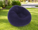 Надувное кресло-пуф Inflatable Sofa / Надувное кресло-мешок 110&times;110&times;85 см Фиолетовое