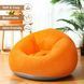 Надувное кресло-пуф Inflatable Sofa / Надувное кресло-мешок 110&times;110&times;85 см Оранжевый