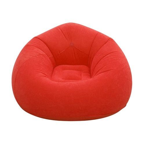 Надувное кресло-пуф Inflatable Sofa / Надувное кресло-мешок 110&times;110&times;85 см Красный
