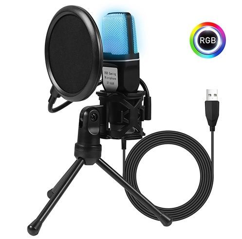 Конденсаторний мікрофон Yanmai SF666R USB з RGB-підсвічуванням