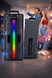 Портативна бездротова Bluetooth колонка-караоке TTD-2806 RGB-підсвічування, мікрофон, пульт ДК