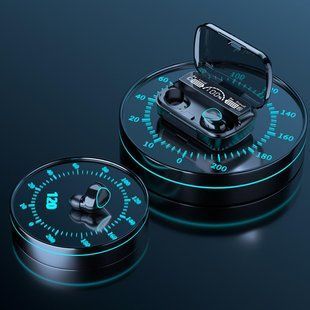 Беспроводные наушники вкладыши с микрофоном для Андроид и IOS TWS WIRELESS (M10), Черный
