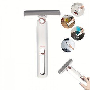 Портативная мини - швабра MINI MOP с автоотжимом, легкая, для уборки дома, авто, Белый