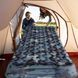 Матрас надувной туристический с подушкой 190x60x5см с чехлом Синий Камуфляж