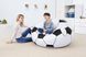 Надувное кресло-пуф Inflatable Sofa / Надувное кресло-мешок 110&times;110&times;85 см Черно-белый