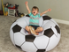Надувное кресло-пуф Inflatable Sofa / Надувное кресло-мешок 110&times;110&times;85 см Черно-белый