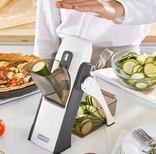 Терка для овочів Brava Spring Slicer Ресторанна якість нарізки овочів на вашій кухні, Серый