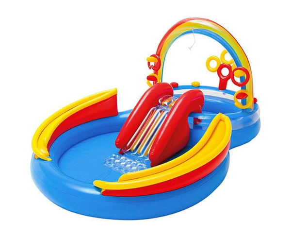 Надувной Игровой центр бассейн Intex 57453 Радуга 297 х 193 х 135см, 428л