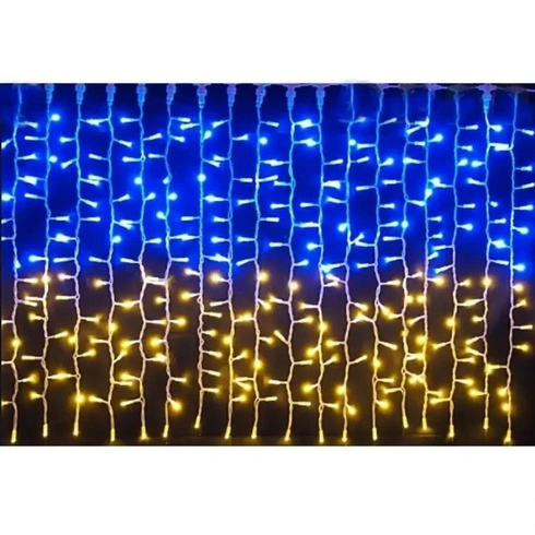 Патриотическая гирлянда штора Флаг Украины 3*3 м 160 LED классическая IP44