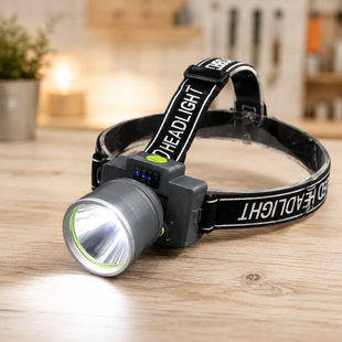 Налобный фонарик M 3 pro / Фонарь аккумуляторный UKC / LED светильник налобный на USB Type-C