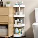 Кутовий стелаж для ванної кімнати 4 яруси, на коліщатках (85х28х22см),Corner storage rack