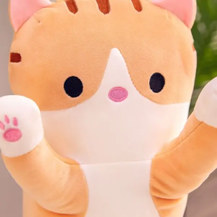 Мягкая Игрушка Кот Длинний 50см Подушка Обнимашка коричневый