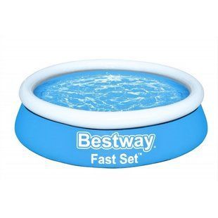 Детский надувной бассейн со сливным клапаном Bestway 57392, 183х51см, 940 л