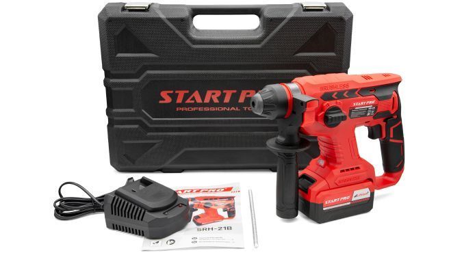 Перфоратор акумуляторний START PRO SRH-21B, Червоний