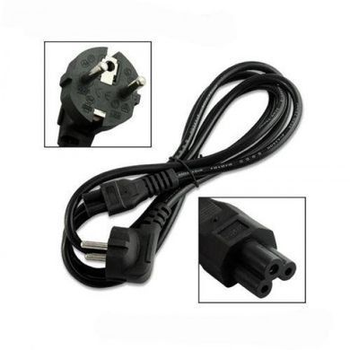 Кабель питания шнур для ноутбука Cable for laptop POWERCORD 1,5м, Черный