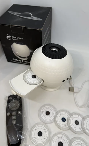 Проектор зоряного неба Galaxy Projector 12 слайдів / Домашній планетарій 12 галактик + пульт ДК