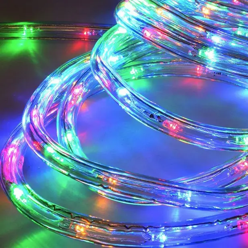 Світлодіодна гірлянда "Трубка" 10 м 100 LED сонячна батарея, кольорова