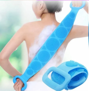 Силиконовая мочалка щетка - Silicone bath towel массажная для душа и ванны